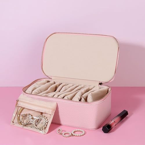 Étui de voyage pour bijoux avec 12 compartiments pour bagues - 7