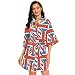 Kimono corto da donna con bandiera del Regno Unito, Multi, S