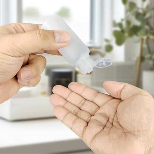 2 Pack Travel Bottles, Travel Size Toiletries, Travel Liquid Bottles, Mini Lotion Bottles, 30ml(1 oz) Travel Containers for Toiletries (2)3