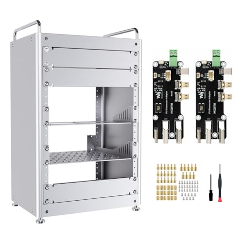 Waveshare HomeRack 8U�T�[�o�[�L���r�l�b�g�x�[�V�b�N�L�b�g�A10�C���`�f�X�N�g�b�v�I�[���A���~�j�E���������b�N�A���݊����B