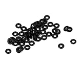 Matériau: caoutchouc nitrile Ruilogod 50pcs noir 0.8mm x 0.5mm caoutchouc de nitrile o bague nbr tank