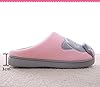 Rojeam Ladies Girls Cute Cat Animal Character Slippers Slip On Novelty Plush Warm Slippers Christmas Women Men Shoes Label 40-41 Brown #5