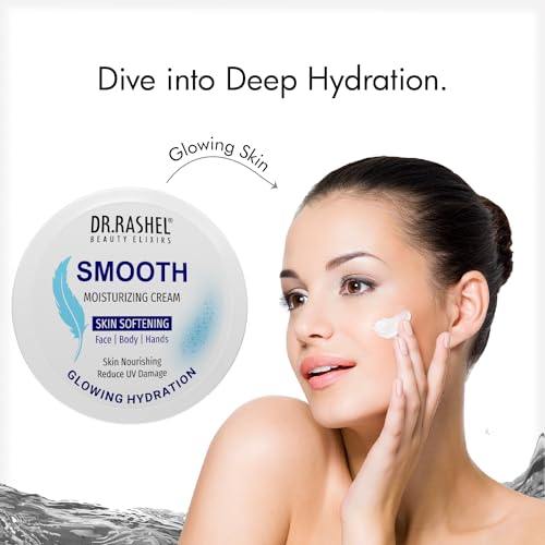 Image of DR.Rashel Smooth Moisturizer Face Cream For winter, Instant Hydration, Non-Greasy /oily Cream With Glycerin & Jojoba Oil, 75 Ml