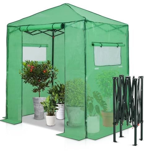 EAGLE PEAK Instant Pop-up Greenhouse, Indoor Outdoor Plant Gardening Green...