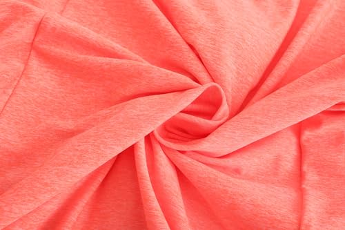 TIHEEN Women's UPF 50+ Sun Protection Shirts UV Long Sleeve Zip Hoodies SPF Lightweight Jacket Pockets Hiking Orange,XL