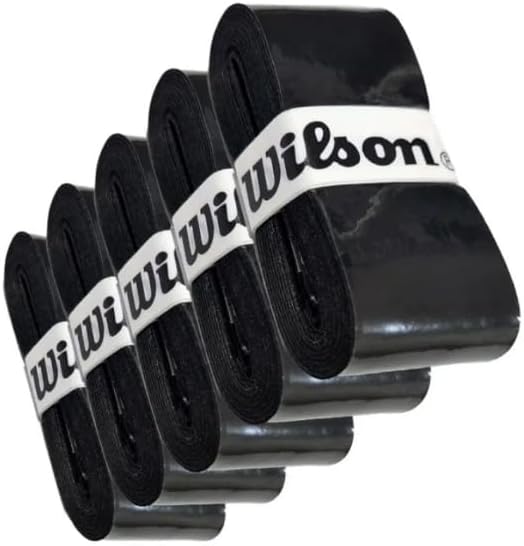 Kit 10uni Grip Overgrip Wilson Profile Branco/Preto - Raquetes de Beach Tennis, Tênis e Padel