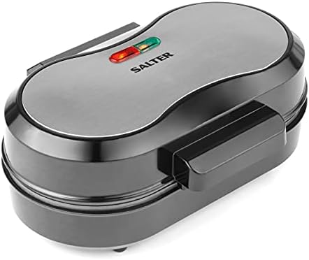 Salter EK4213S Extra Large Double Non-Stick Omelette Maker, 850W Duo Cook Healthy Snacks & Cakes, Easy Clean XL Plate, No Flip Egg Cooker, Make Low Fat & High Protein Meals, Black