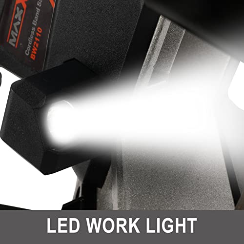 Maxxt 20V Portable Brushless Band Saw Kit 2.5Inch Cutting Capacity With 2Ah Battery Compatible With Makita #TOP5