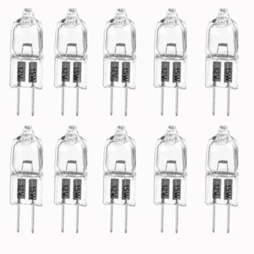 NTZTO Ampoules à halogène de capsule Gu5.3 12V 10W Dimmable - Lumière blanche chaude 2700K pour lustres et miroirs de vanité, ampoules à basse tension à 2 broches
