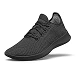 Allbirds Herren Tree Runner, Alltags-Sneaker, maschinenwaschbarer Schuh aus natürlichen Materialien, Tiefschwarz (schwarze Sohle), 47 EU