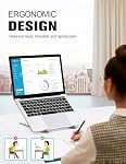 Laptop Stand for Desk, TEUMI Aluminum 5-Levels Adjustable Portable Computer Stand Laptop Cooling Pad, Ventilated Laptop Riser Compatible with MacBook Pro Air, Notebook, Lenovo, Dell, 10-15.6”
