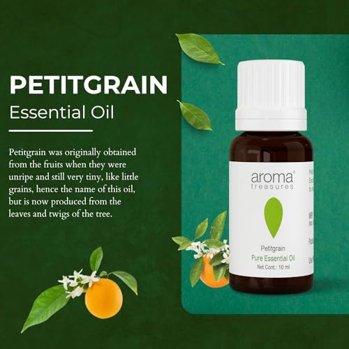 Image of Aroma Treasures 100% Pure & Natural Essential for healthy Skin /body & mind (Petitgrain Essential Oil)