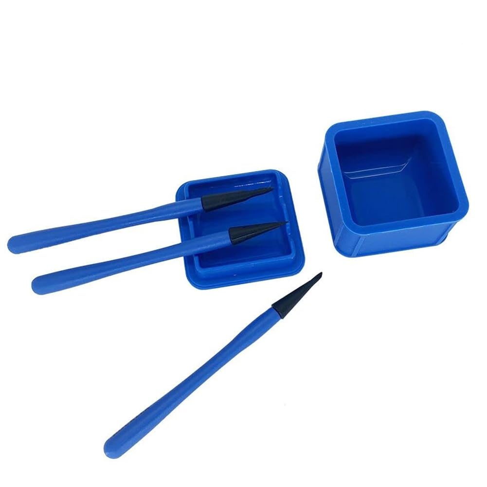 Littimoon Silicone Glue Brush Kit: 4pcs/Set for Woodworking, Arts, Crafts, and Models