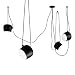 Produktbild Kronleuchter American Industrial Stil Modern justierbarem einzelne Rund Eisen-Leuchter DIY schwarze hängende Lampen-Drummer Deckenleuchte kreative Persönlichkeit Adjustment Deckenleuchte (Color : D)