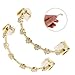 Beaupretty Gold Plated Rhinestone Teeth Grill Set for Men Women, Hip Hop Mouth Accessory, Fashion Jewelry Dental Grills for Rapper Costume and Party Wear