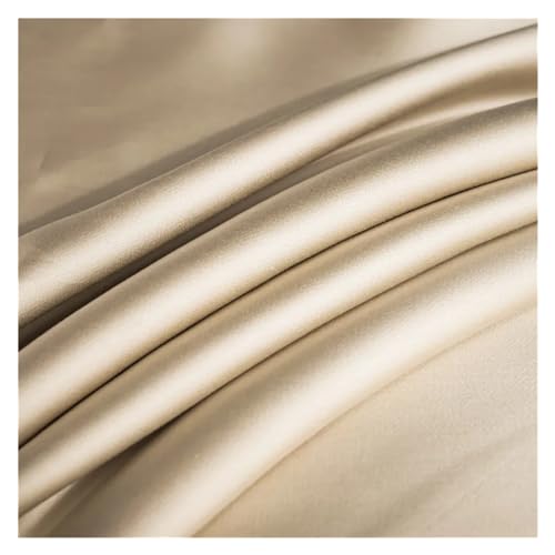 WLTYSM Spannbetttücher Spannbettlaken aus Maulbeerseide, Vier Ecken mit elastischem Band, Matratzenbezug, einfarbiges Bettlaken, Spannbettlaken (Color : Shallow Khaki, Size : Pillowcases48x74cmx2)