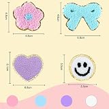 GAMYPET Chenille Letter Patches Self Adhesive Stickers for DIY – 136 Pcs Fuzzy Cute Varsity Patches Embroidery Jackets, Jeans Patches Gift Bag Decoration