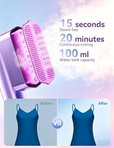 Image of Sundu Steamer for Clothes Portable 2-in-1 Travel Steamer Iron for Clothes
