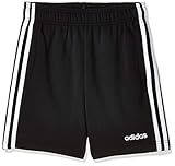 70% Baumwolle adidas Jungen Shorts Essentials 3-Streifen Knit, Black/White, 152, DV1796