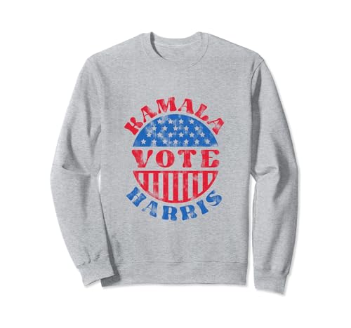 Vote Kamala Harris Patriotic Vintage Retro Style President Sweatshirt