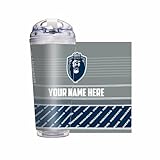 Rico Industries NCAA Old Dominion Monarchs Standard 24oz Personalized Tumbler W/Hinged Lid - Team Colored Travel Tumbler - Keeps Drinks Cold or Hot