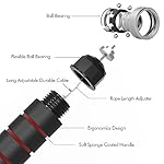 Jump Rope,Adjustable Jumping Rope,Tangle Free Fast Ball Bearings skipping rope,Suitable for Men, Women, and Kids,Fitness,Workout and Slimming at Home,School. - Image 4