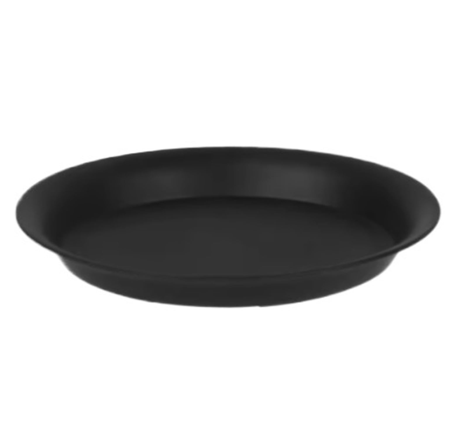 BOJHGO 6Pcs Garden Flower Pot Round Indoor Outdoor Drip Trays Plant Saucer Plastic Tray Saucers(Black,12x15cm)