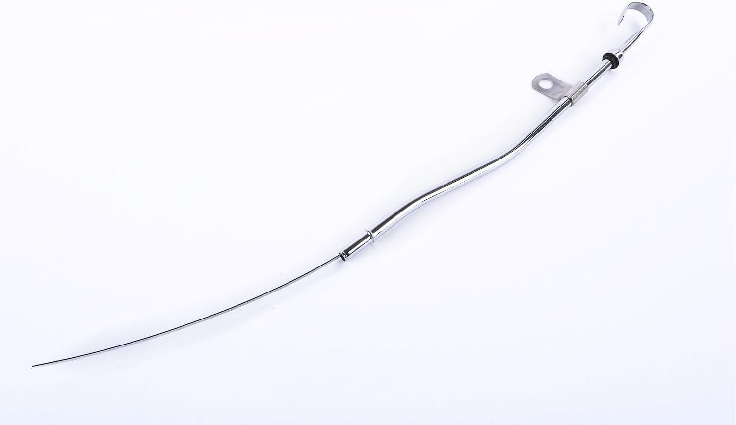 JEGS Chrome Engine Oil Dipstick | Fits Small Block Ford 260/289/302 (with Tube in Timing Cover) | 20.5� Long | One Per Package | Steel