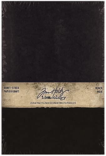 Ranger Ink Black Kraft Stack 6X9 24Pk #TOP21