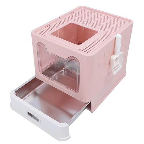 LAISANIM for Closed Cat Cats, Another Large Portable Style for Easy Cleaning (Pink)