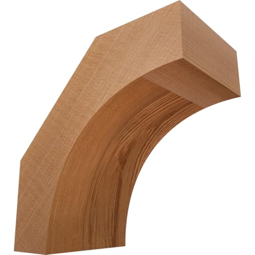 Ekena Millwork BRC04X06X06WTL00SWR 3 1/2"W x 6"D x 6"H Westlake Smooth Knee Brace, Western Red Cedar