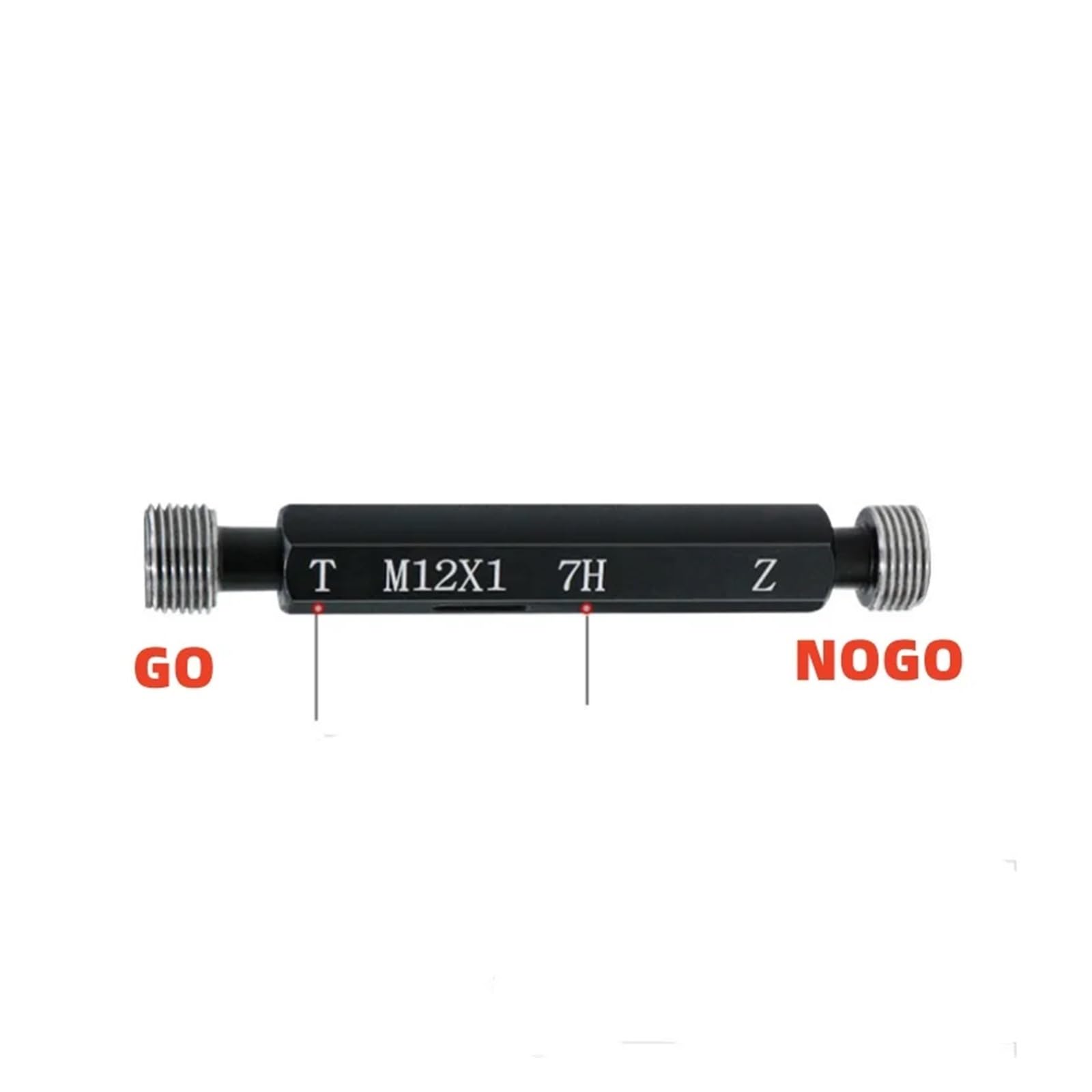 1 pieza 7H calibre de rosca acero métrico tapón fina M17-M31(M29X2-7H)