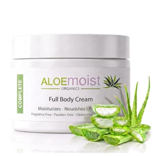 Natural Aloe Vera Body Lotion - Face & Body Moisturizing Cream With Organic Aloe Vera Gel, Vitamin E, Vitamin C, Retinol Cream, Shea Butter – Anti Aging, Stretch Marks, After Sun Lotion, Dry Skin, Acne Scar Cream, Eczema Cream - 8oz