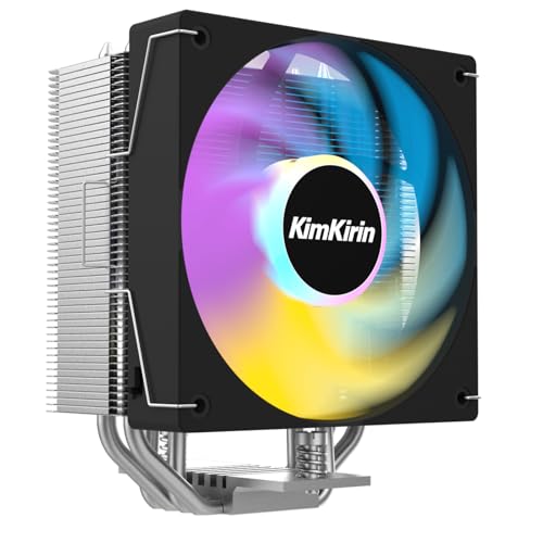 Image of KIMKIRIN CPU Air Cooler with 4X 6mm Copper Heat Pipes, 120mm Fan for Intel LGA 1851, 1700, 1200 and AM4, AM5 CPU Socket