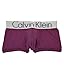 Calvin Klein Men's Steel Micro Trunk, Regal Red/Crown Blue Wide Stripe, Large
