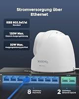 Reolink 8 Ports PoE-Switch, mit 2 Gigabit-Uplink-Ports, bis zu 120W Gesamtleistung für alle PoE-Ports, Netzwerk Switch ideal für Reolink NVR und PoE-IP-Kameras, IEEE802.3af/at, Unmanaged, RLA-PS1 – Ansicht 2