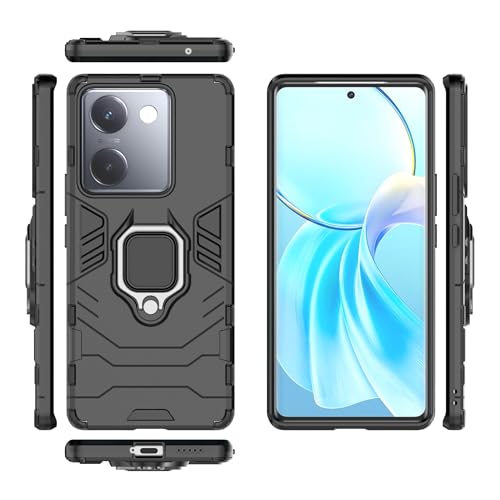 Coque Vivo Y100 5G fine anti-rayures pour éviter les chutes avec support PC TPU