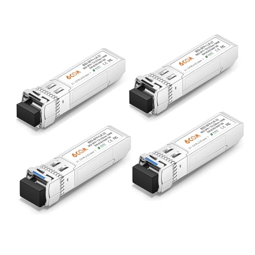 6COMGIGA 10G SFP+ BidigV[o[A10GBase-BIDI 1270nm/1330nm SMFAő10kmACiscoAUbiquitiAD-LinkASupermicroANetgearȂ̃I[vXCb`ɑΉ