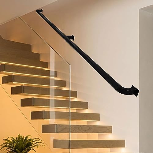 Support Point Stair Railing Adjustable Metal Stair Railing - Wall-Mounted Non-Slip Safety Support ...