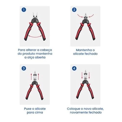 Kit Alicate 5 Em 1 Universal Desencapador Corte Cabos Fio