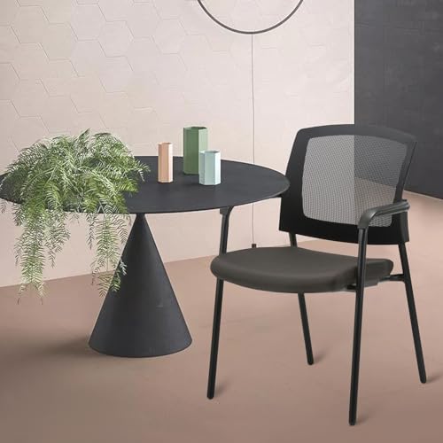 Clatina ALBA-BK Office Reception Guest Chair Mesh Back Stacking thumb #9