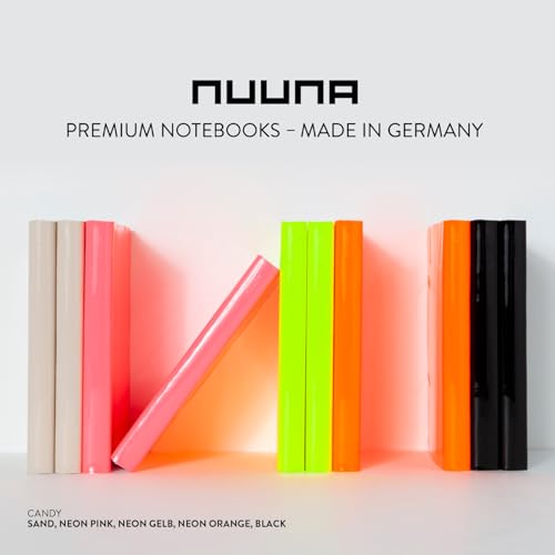 Grille de points de 2,5 mm Nuuna carnet de notes 176 pages roses