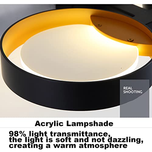 Applique murale moderne à LED 5W noire design haut et bas pour éclairage de salon