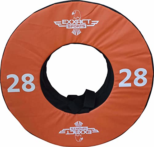 Exxact Sports Tackle Wheel Football Practice Equipment And Football Tackle Dummies With Straps - 28, 36, 40, 48 Inches, Tackling Dummy For Football (28'' Orange) #TOP22