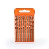 【Múltiples Aplicaciones】: Set de brocas para metal de Gunpla es ideal para perforar en acero, acero inoxidable, aleación de titanio, aleación de aluminio, plática dura, madera, metal y hierro, especialmente para cortar metales duros como metal duro, chapa de acero y hierro fundido, también se pueden utilizar para materiales más blandos.