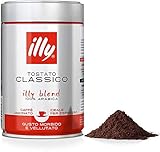 illycaffè - Café Molido Ideal para Espresso Tostado Clásico Sabor Suave y Aterciopelado - Tarro de 250 gr