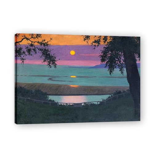 Toile V-Orange and Violet Sky tableau salon moderne cadre intérieur 30x42