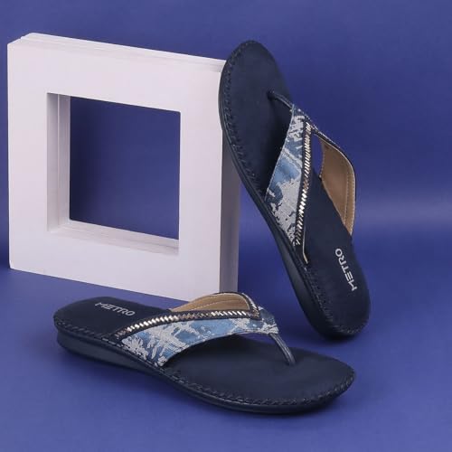 Image of Metro Women's Suede Faux Leather Comfort Slip-on Fashion Sandals