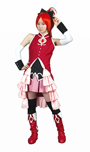 MILICA BOOKS Puella Magi Madoka Magica Sakura Kyouko Cosplay Costume (Small) Red