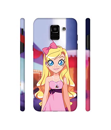 Image of Amazon Brand - Solimo Designer Small Princess Vector 3D Printed Hard Back Case Mobile Cover for Samsung Galaxy J6